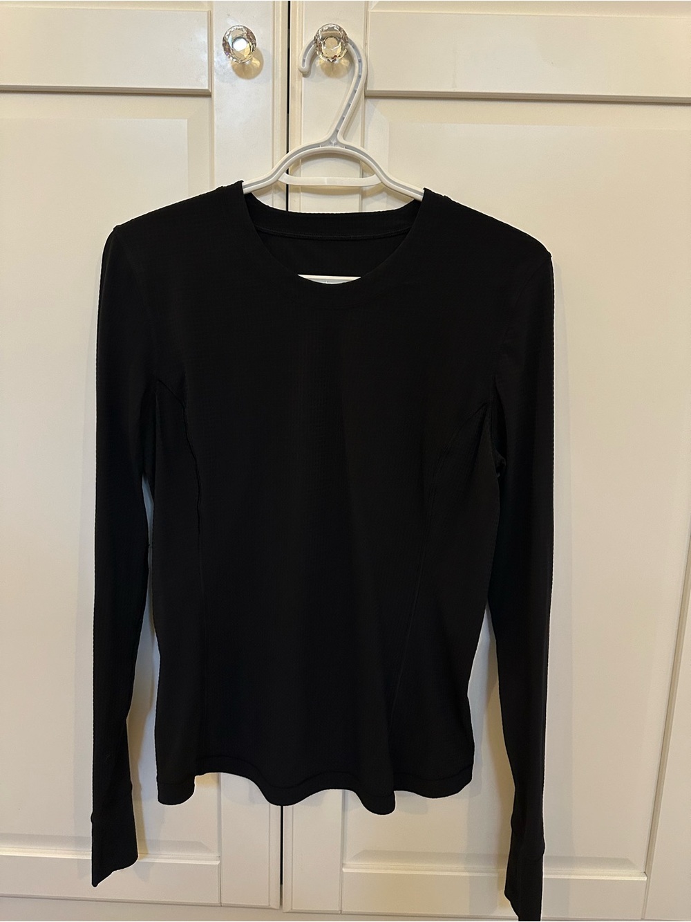 lululemon athletica Black Long-Sleeve Crew Neck Top